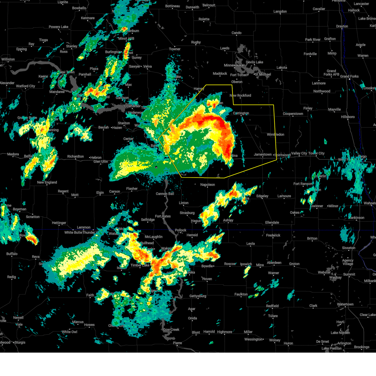 Interactive Hail Maps Hail Map for Harvey, ND