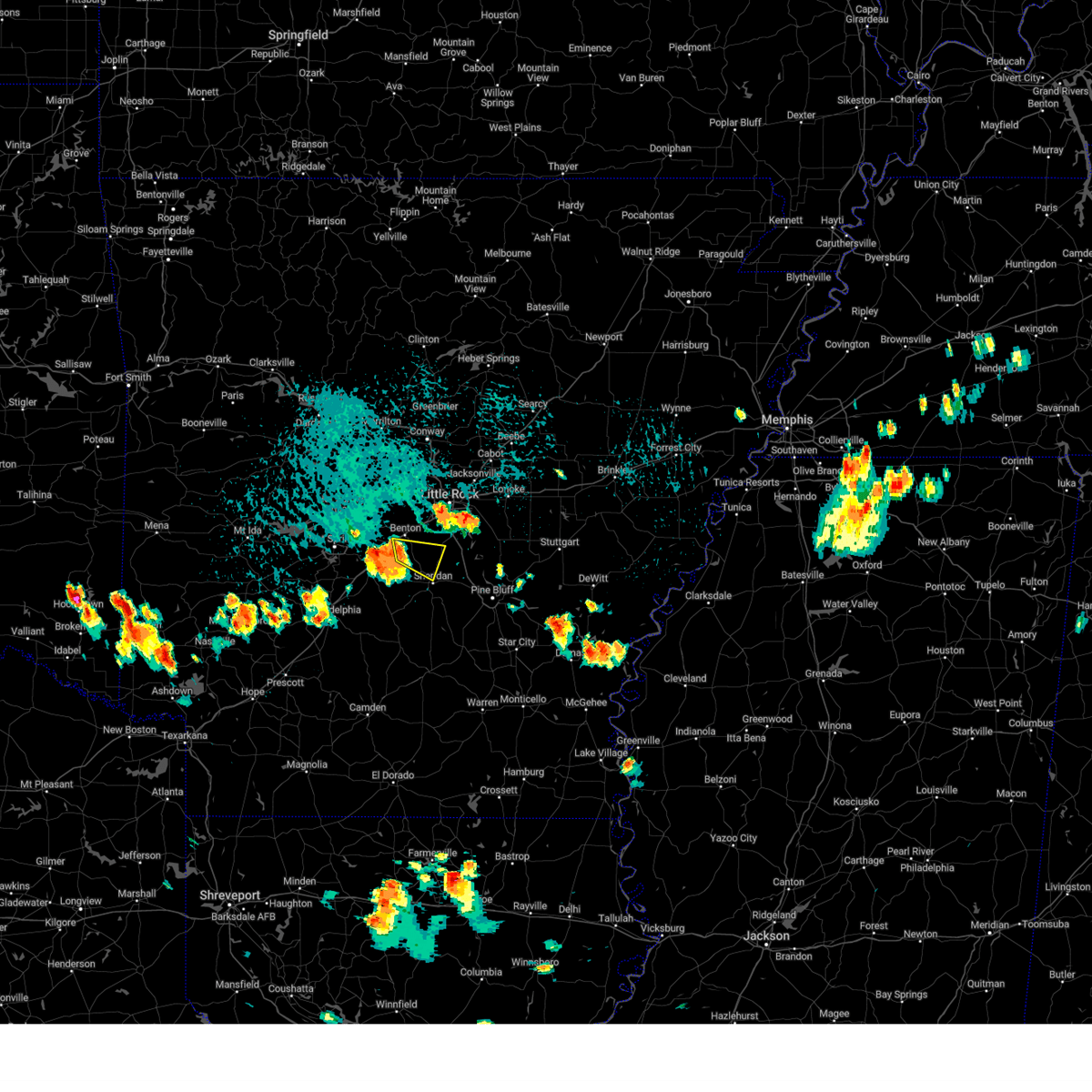 Interactive Hail Maps Hail Map for Sheridan, AR