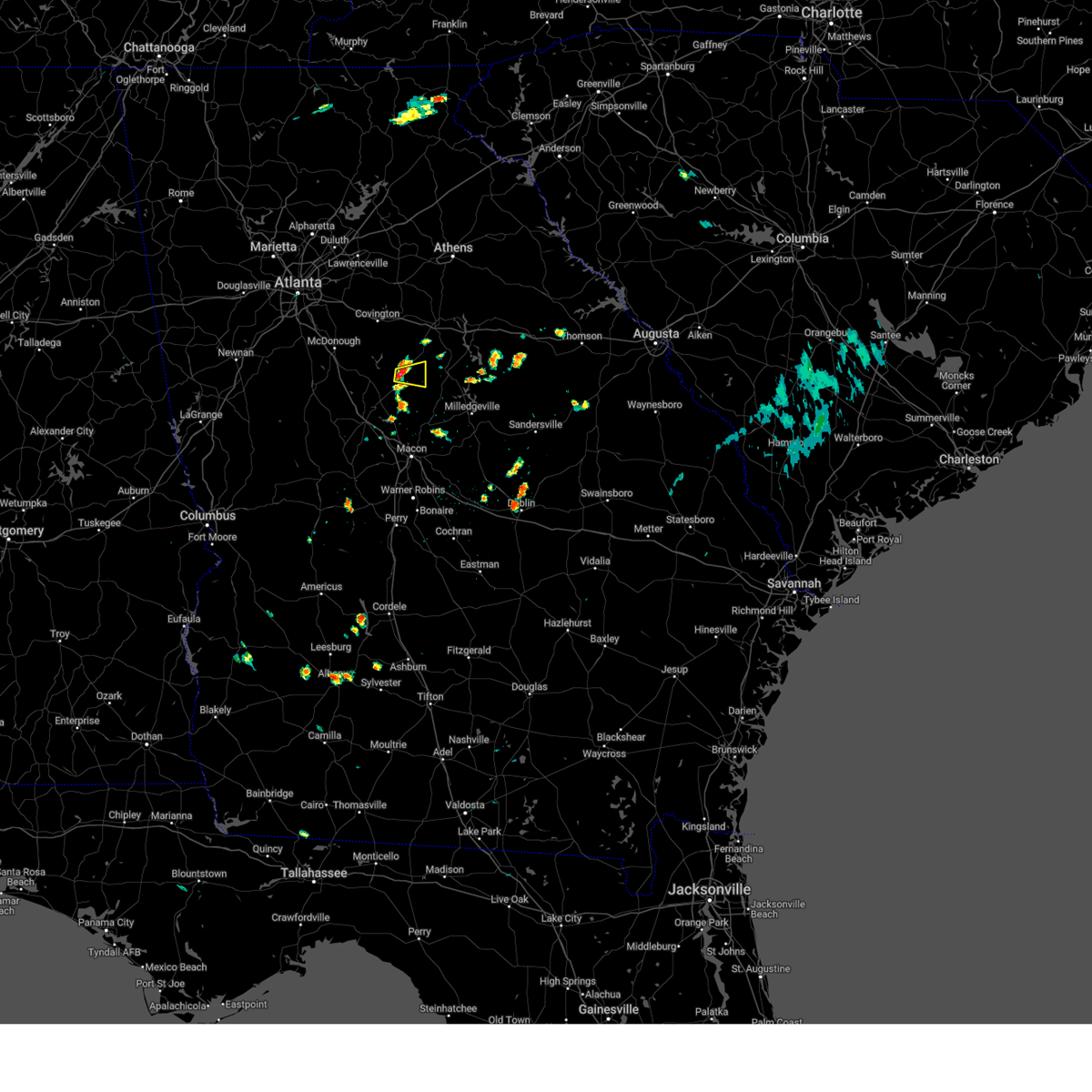 Interactive Hail Maps Hail Map for Monticello, GA