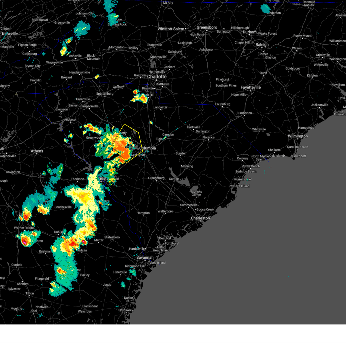 Interactive Hail Maps Hail Map for Lexington, SC