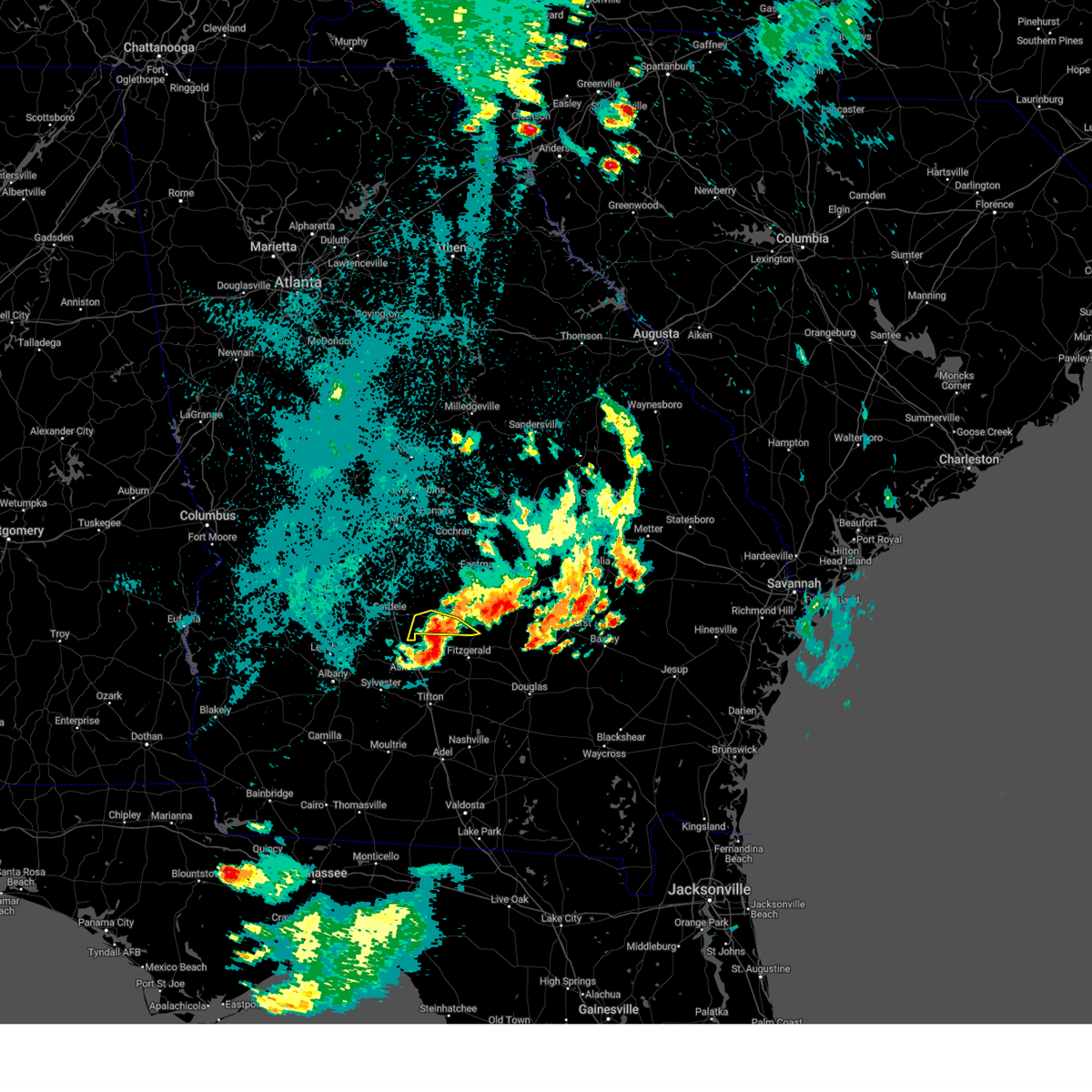 Interactive Hail Maps Hail Map for Rochelle, GA