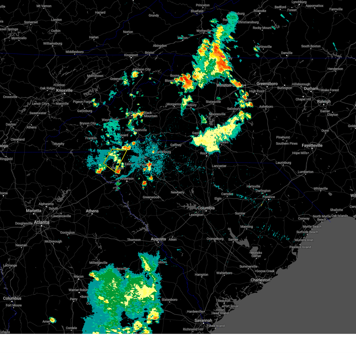 Interactive Hail Maps Hail Map for Six Mile, SC