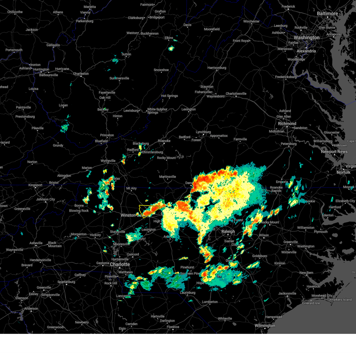 Interactive Hail Maps Hail Map for WinstonSalem, NC