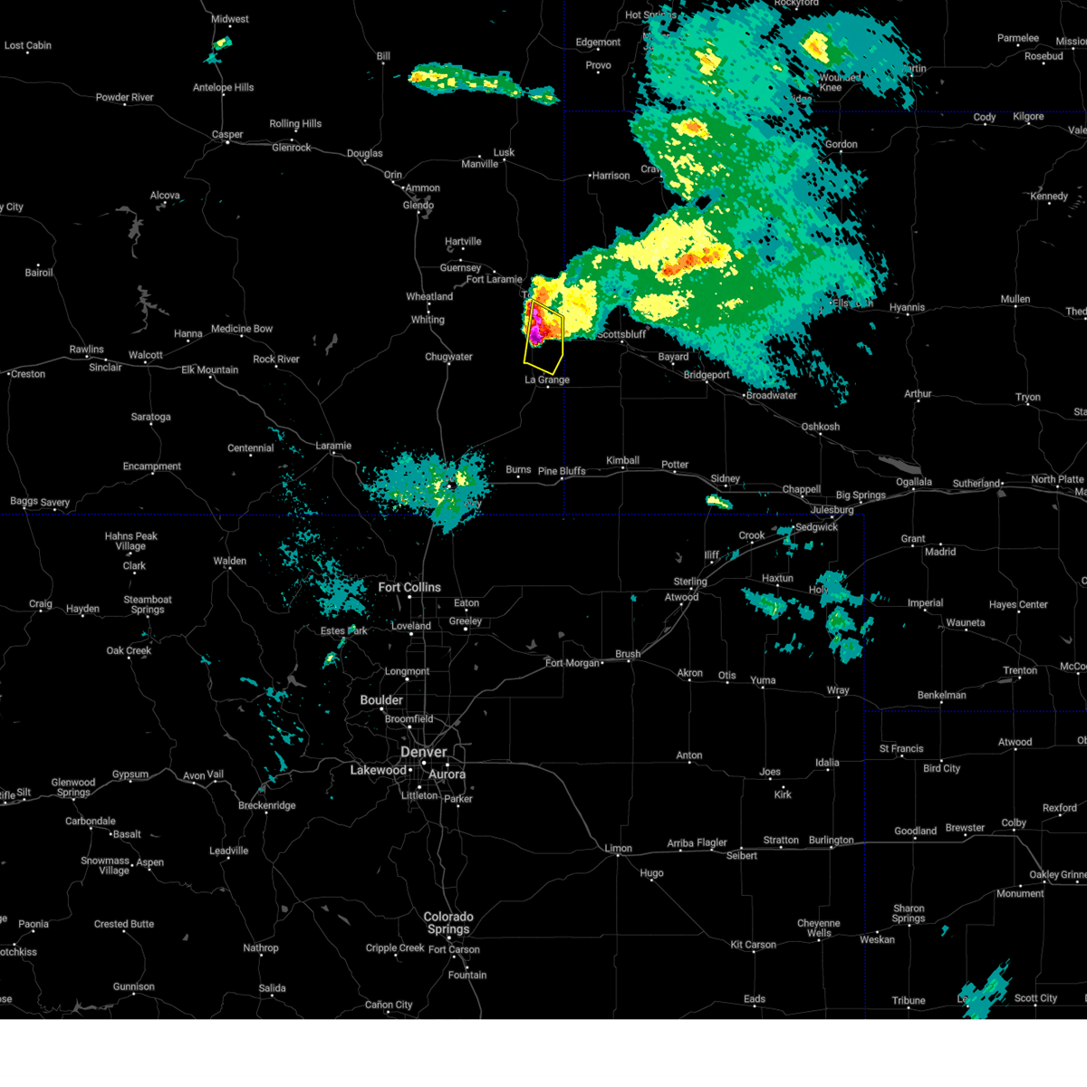 Interactive Hail Maps Hail Map for Hawk Springs, WY