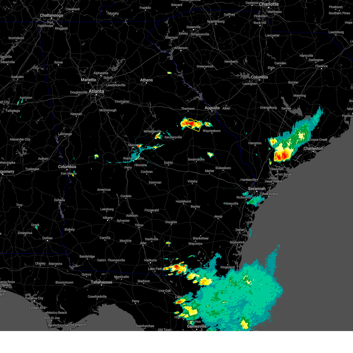 Interactive Hail Maps Hail Map for Wrens, GA