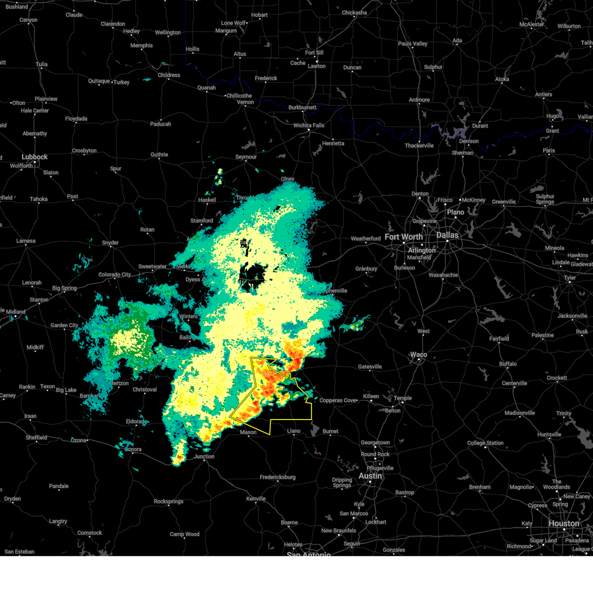 Interactive Hail Maps Hail Map for San Saba, TX