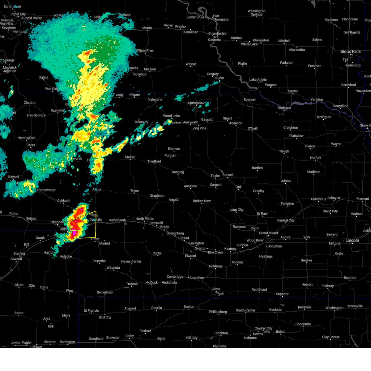 Interactive Hail Maps Hail Map for Big Springs, NE