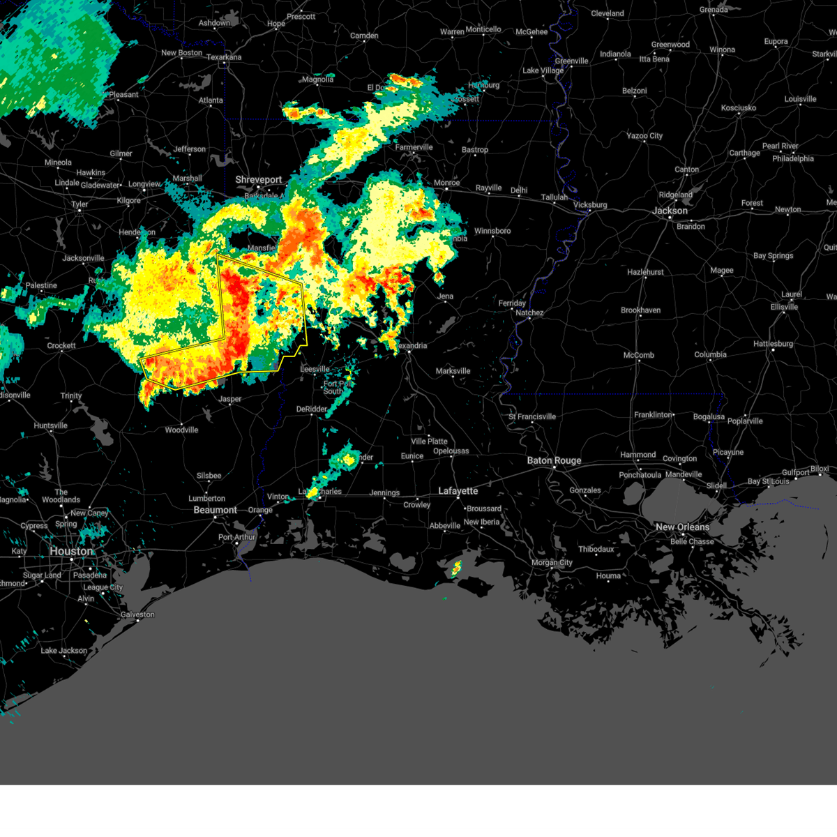Interactive Hail Maps Hail Map for Huntington, TX