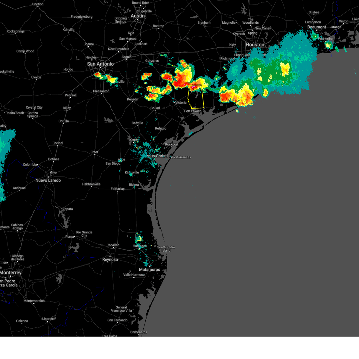 Interactive Hail Maps Hail Map for Ganado, TX