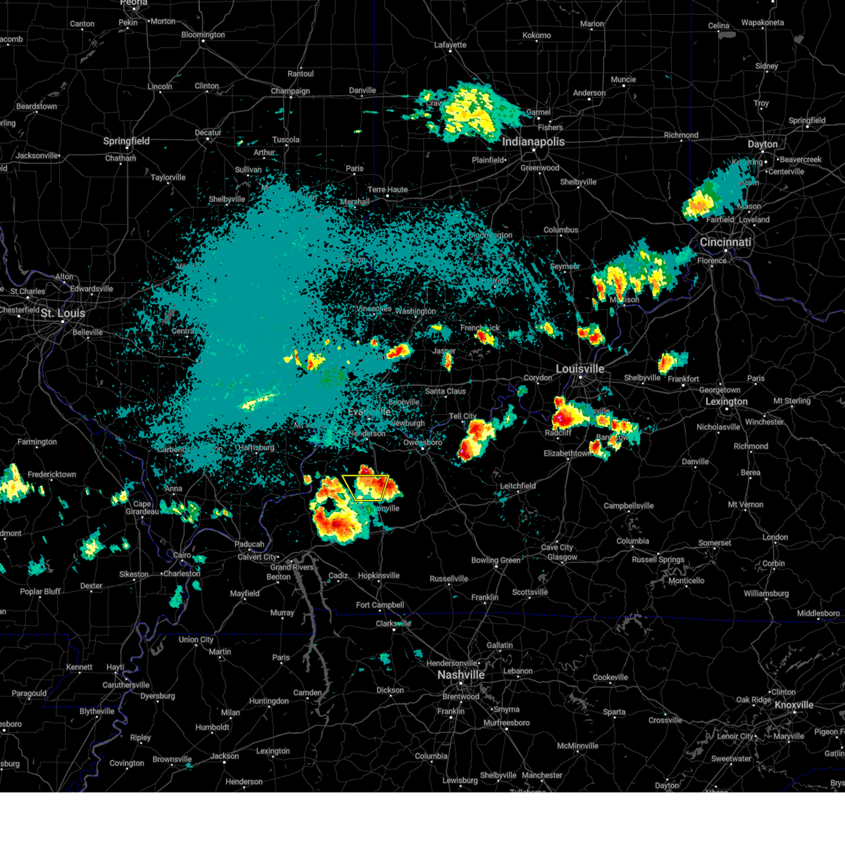 Interactive Hail Maps Hail Map for Hanson, KY