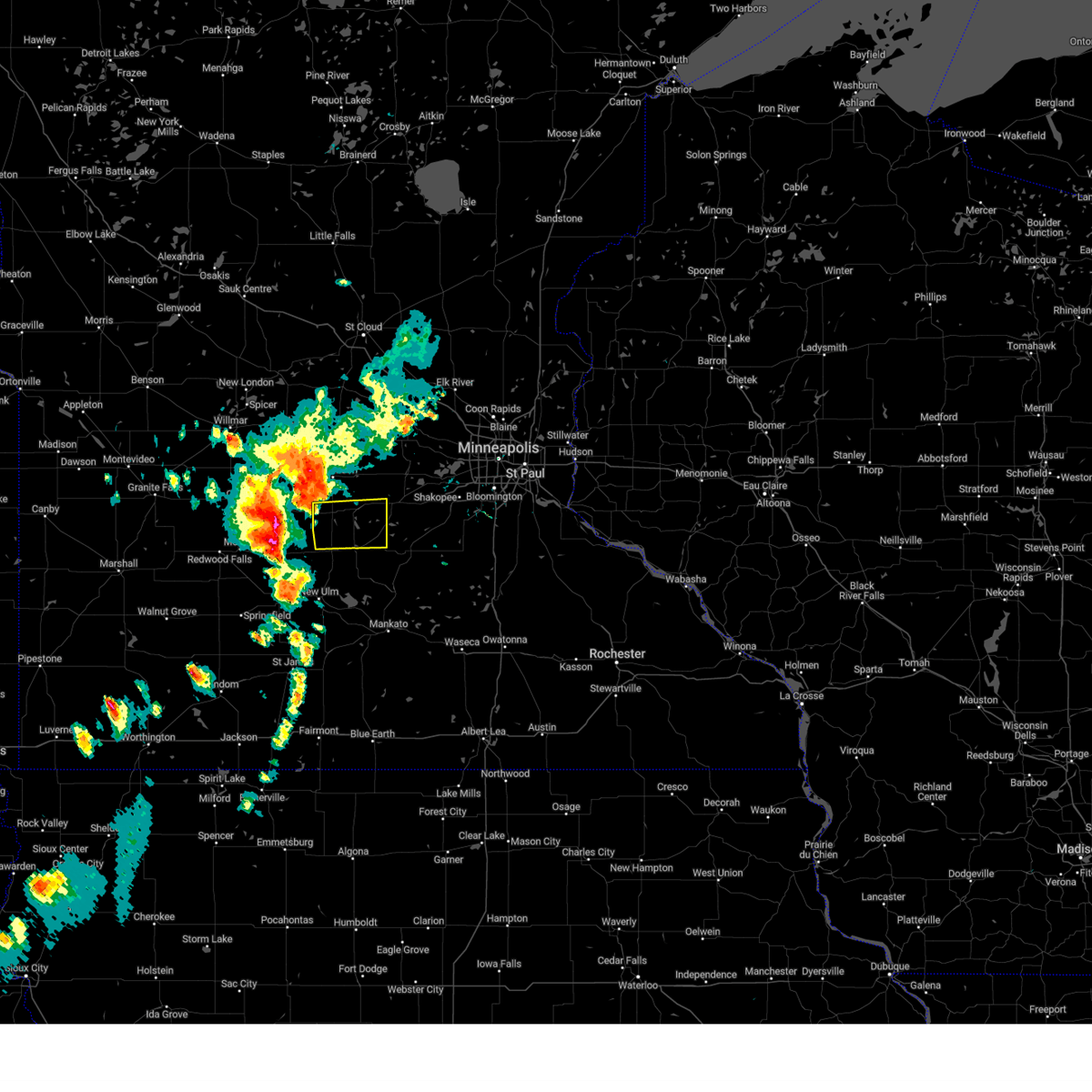 Interactive Hail Maps Hail Map for Glencoe, MN