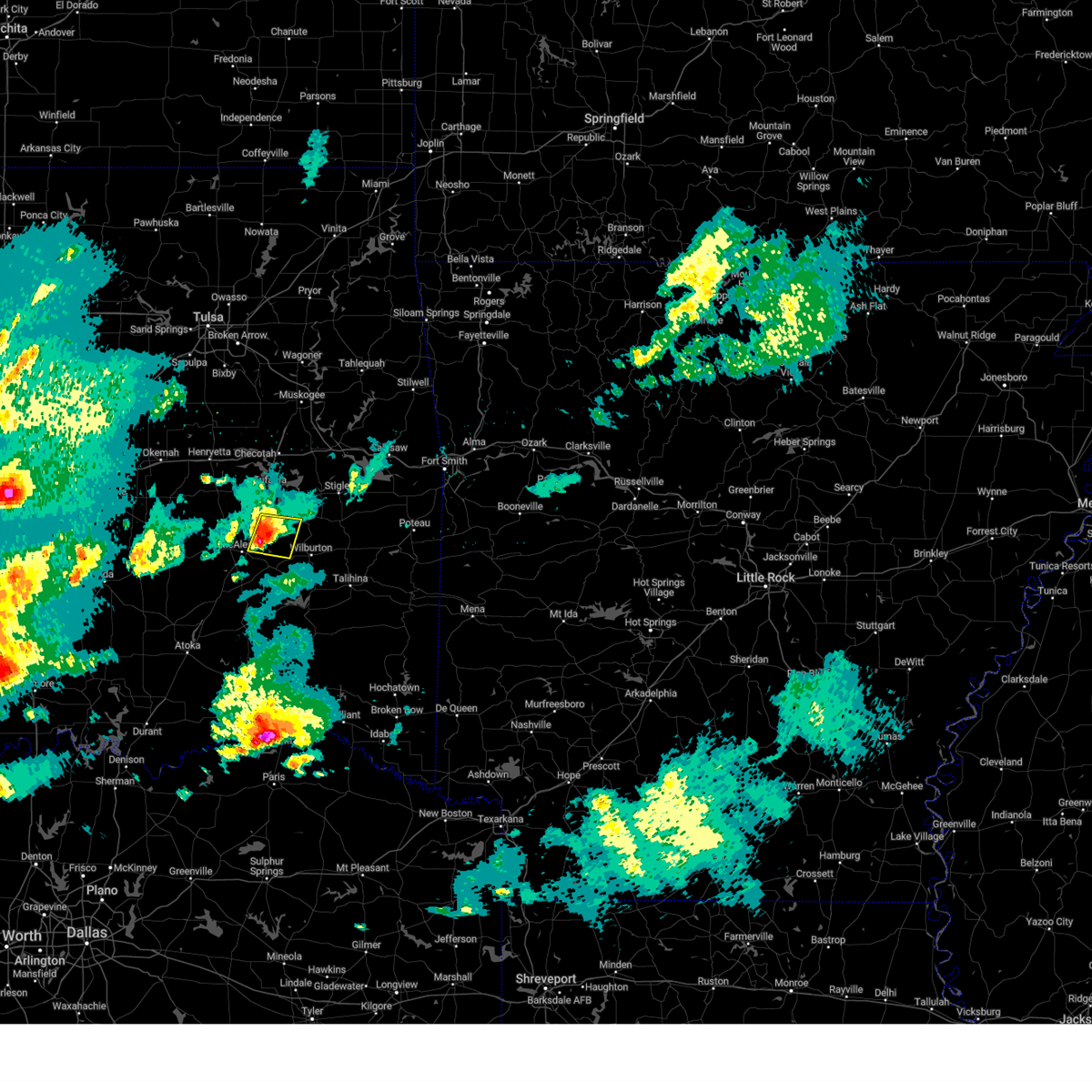 Interactive Hail Maps Hail Map for Krebs, OK