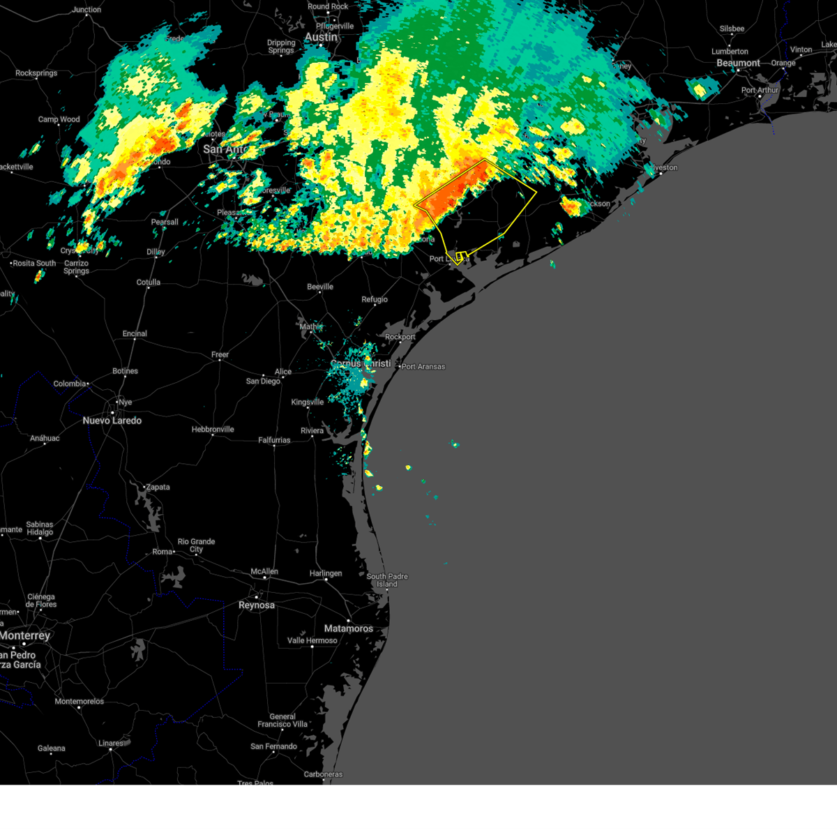 Interactive Hail Maps Hail Map for Ganado, TX