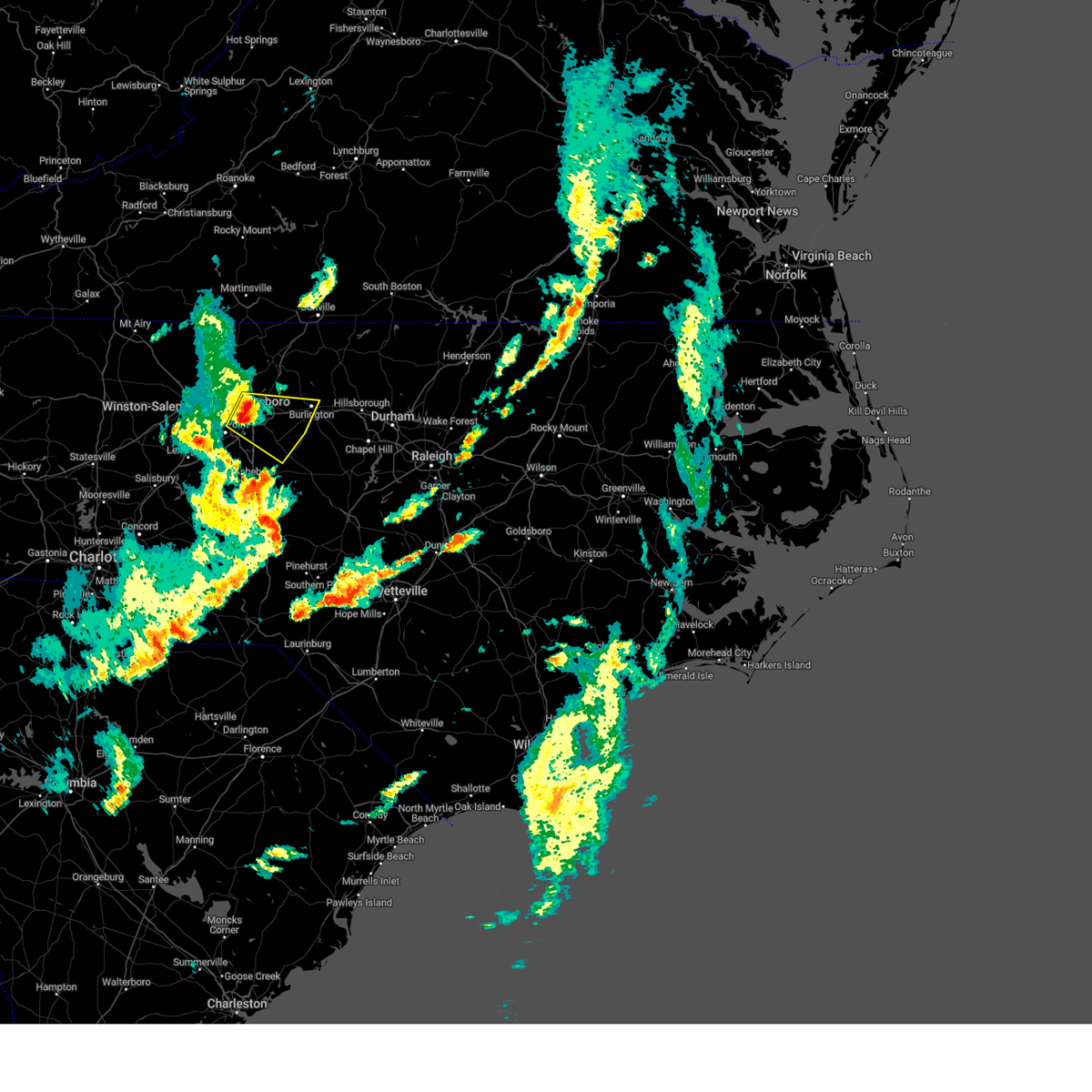 Interactive Hail Maps Hail Map for Greensboro, NC