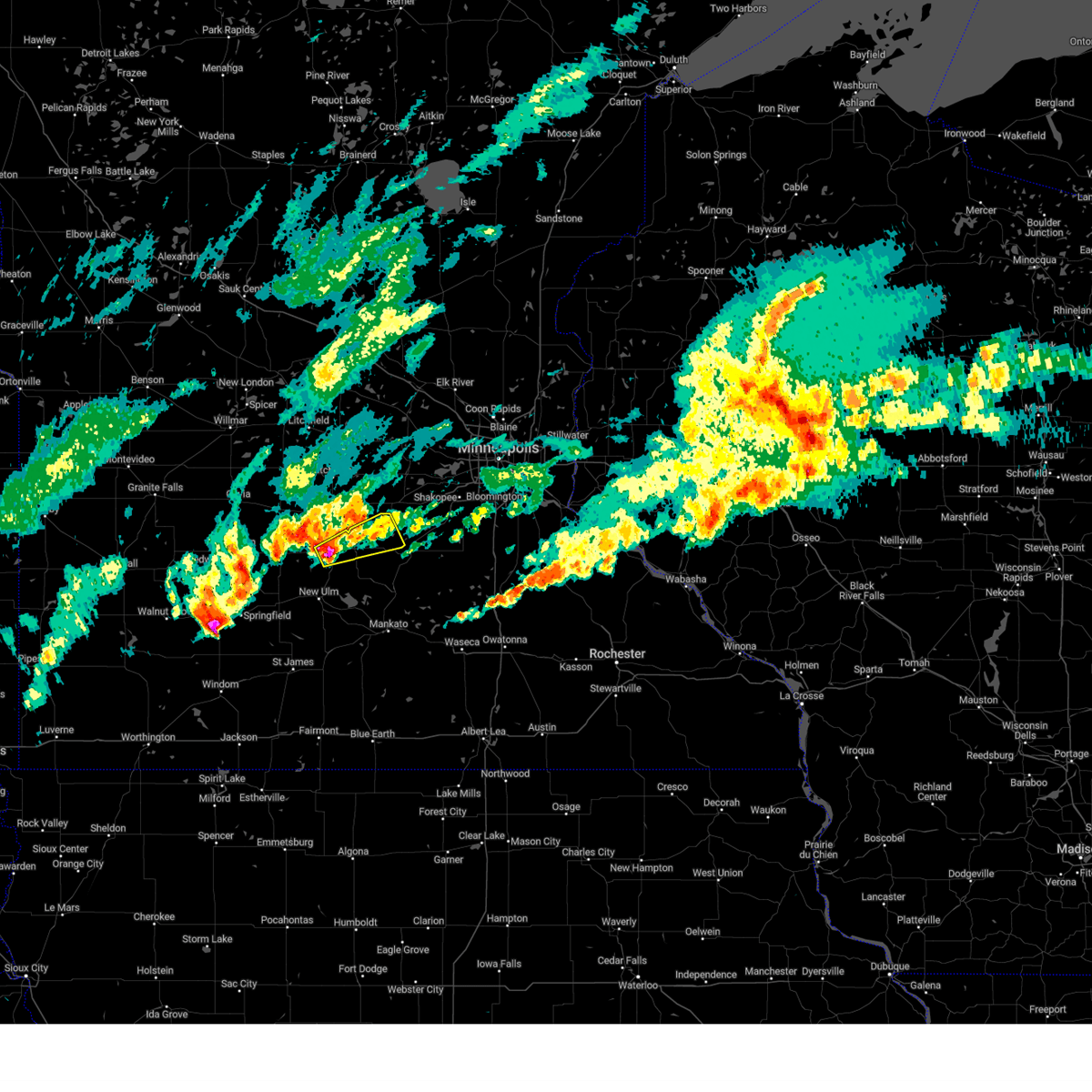Interactive Hail Maps Hail Map for Arlington, MN