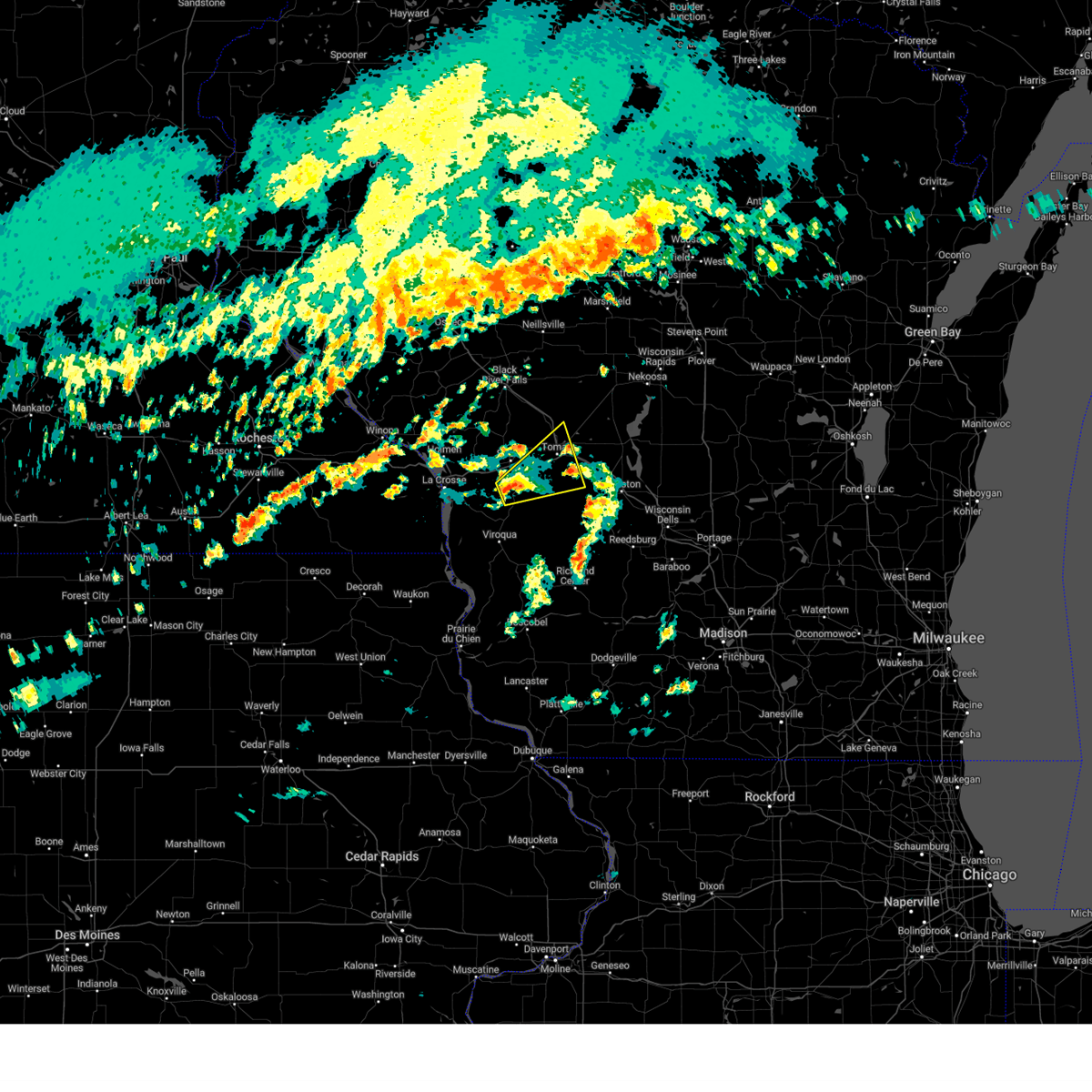 Interactive Hail Maps Hail Map for Cashton, WI