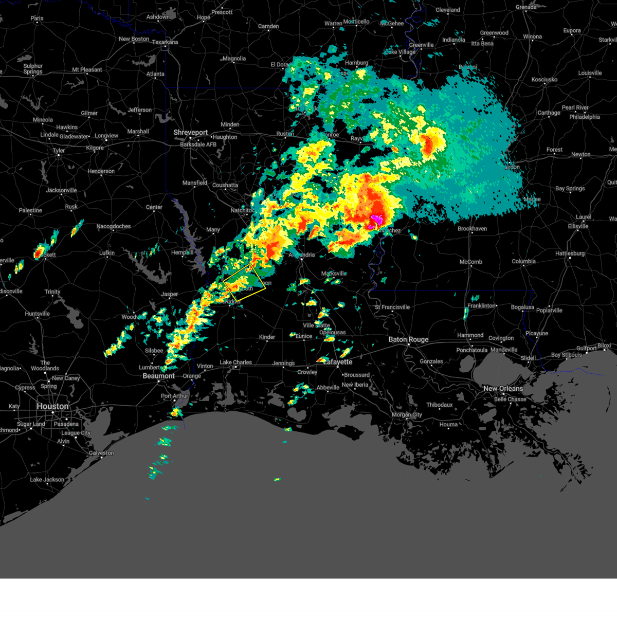 Interactive Hail Maps Hail Map for New Llano, LA