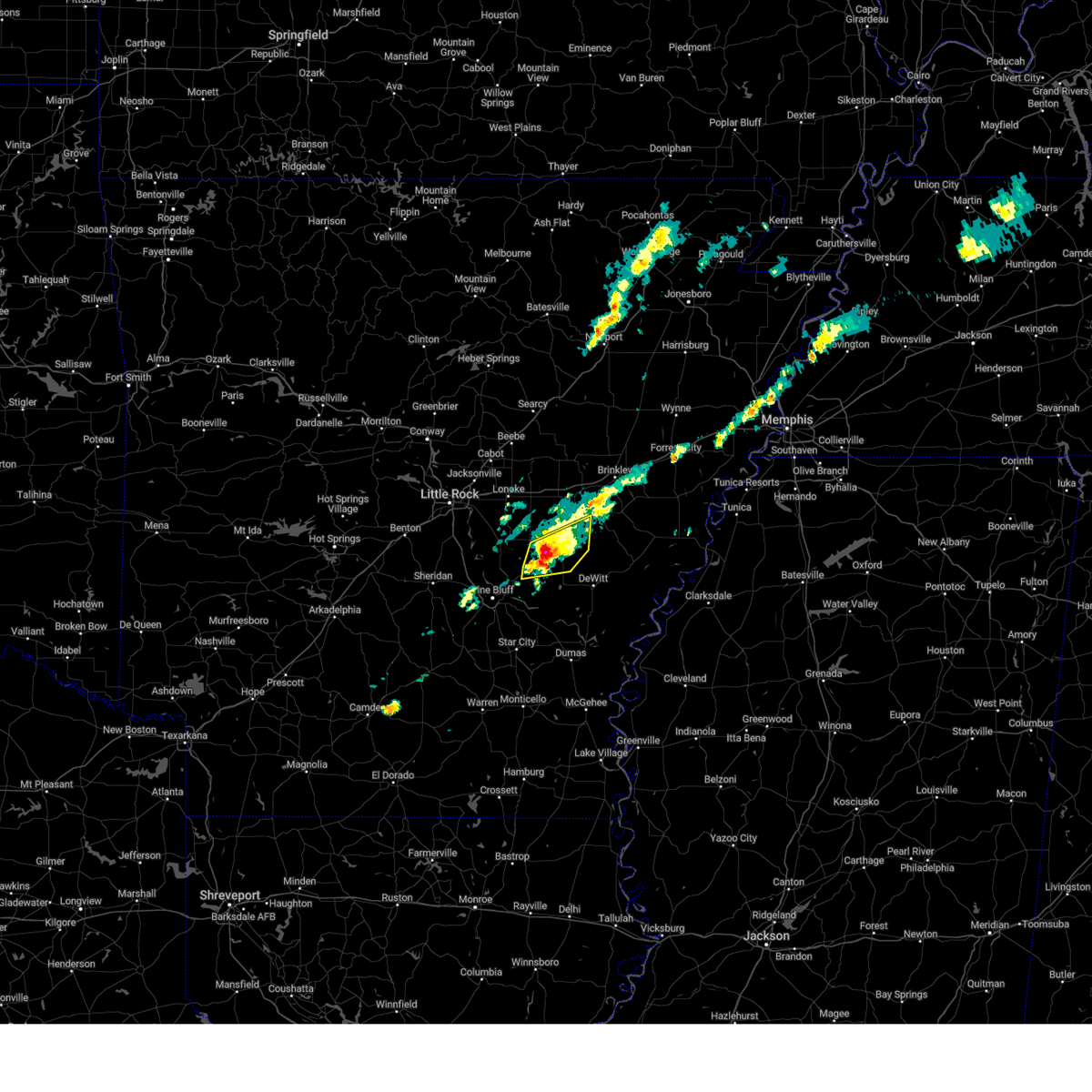 Interactive Hail Maps Hail Map for Humphrey, AR