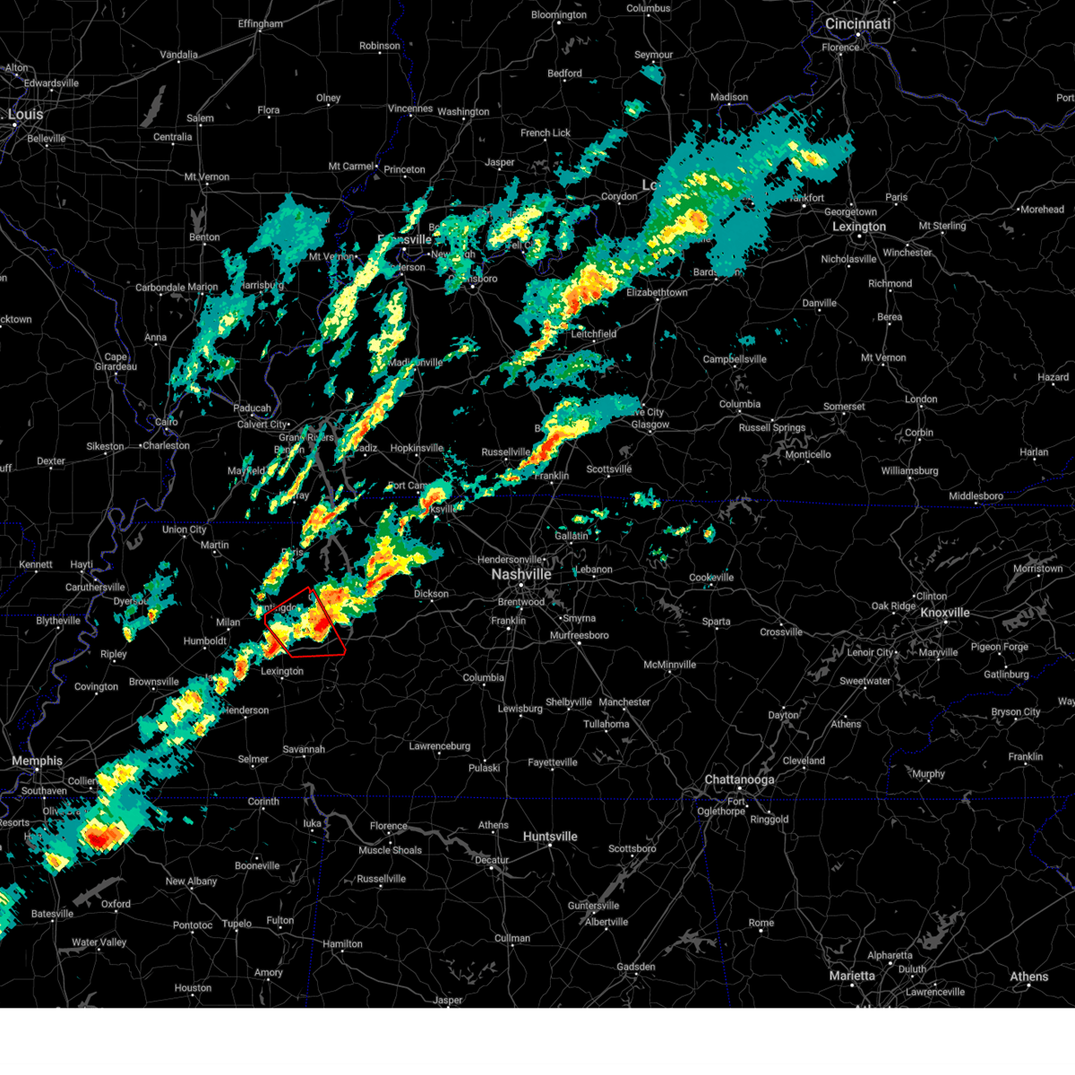 Interactive Hail Maps Hail Map for Bruceton, TN
