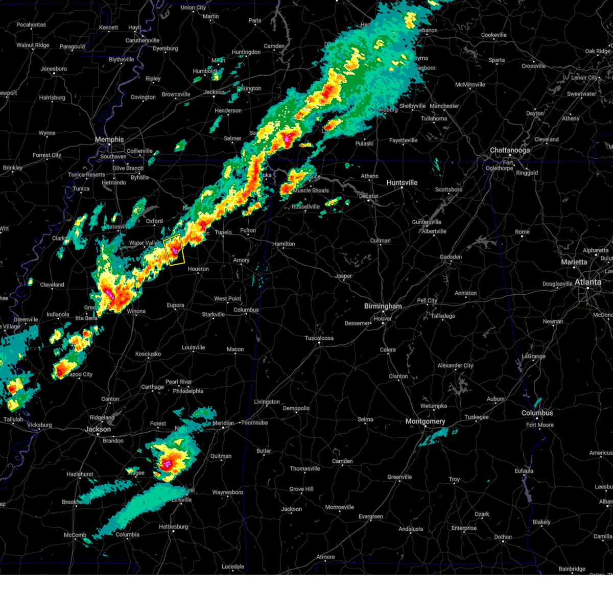 Interactive Hail Maps Hail Map for Bruce, MS