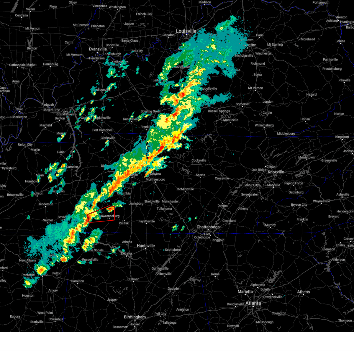 Interactive Hail Maps Hail Map for Collinwood, TN