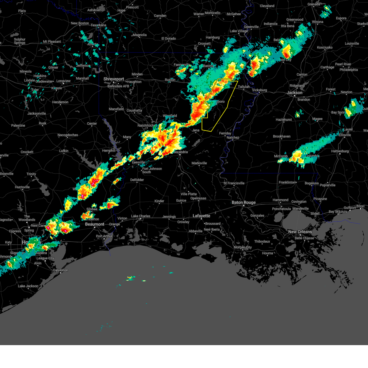 Interactive Hail Maps Hail Map for Mangham, LA