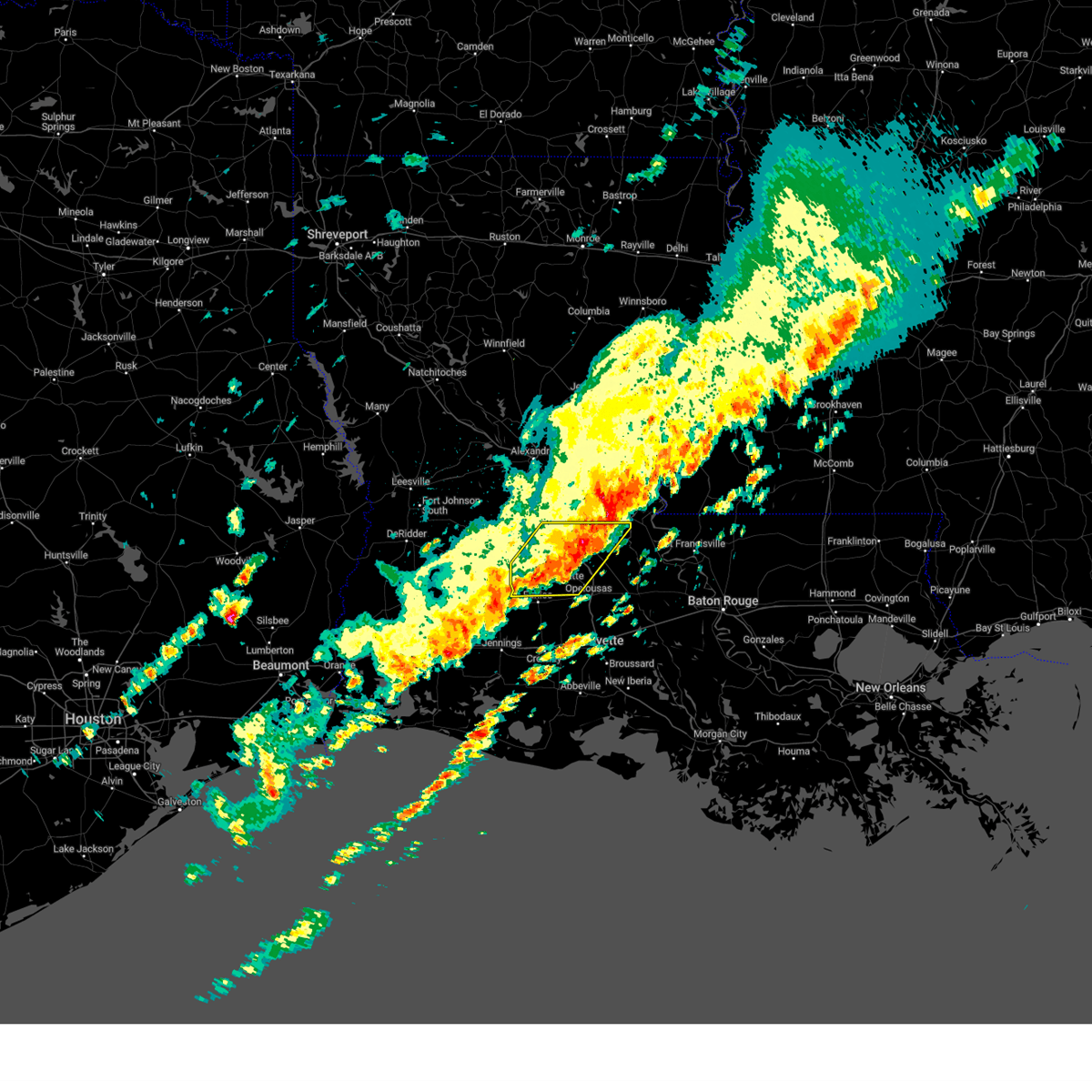 Interactive Hail Maps Hail Map for Bunkie, LA