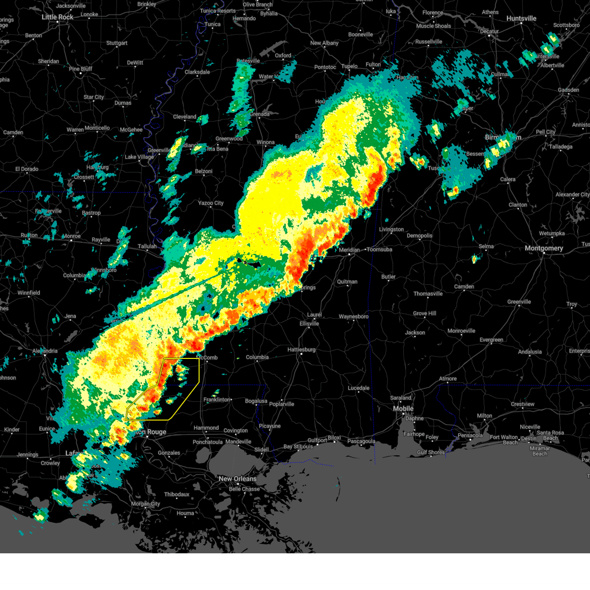 Interactive Hail Maps Hail Map for Slaughter, LA
