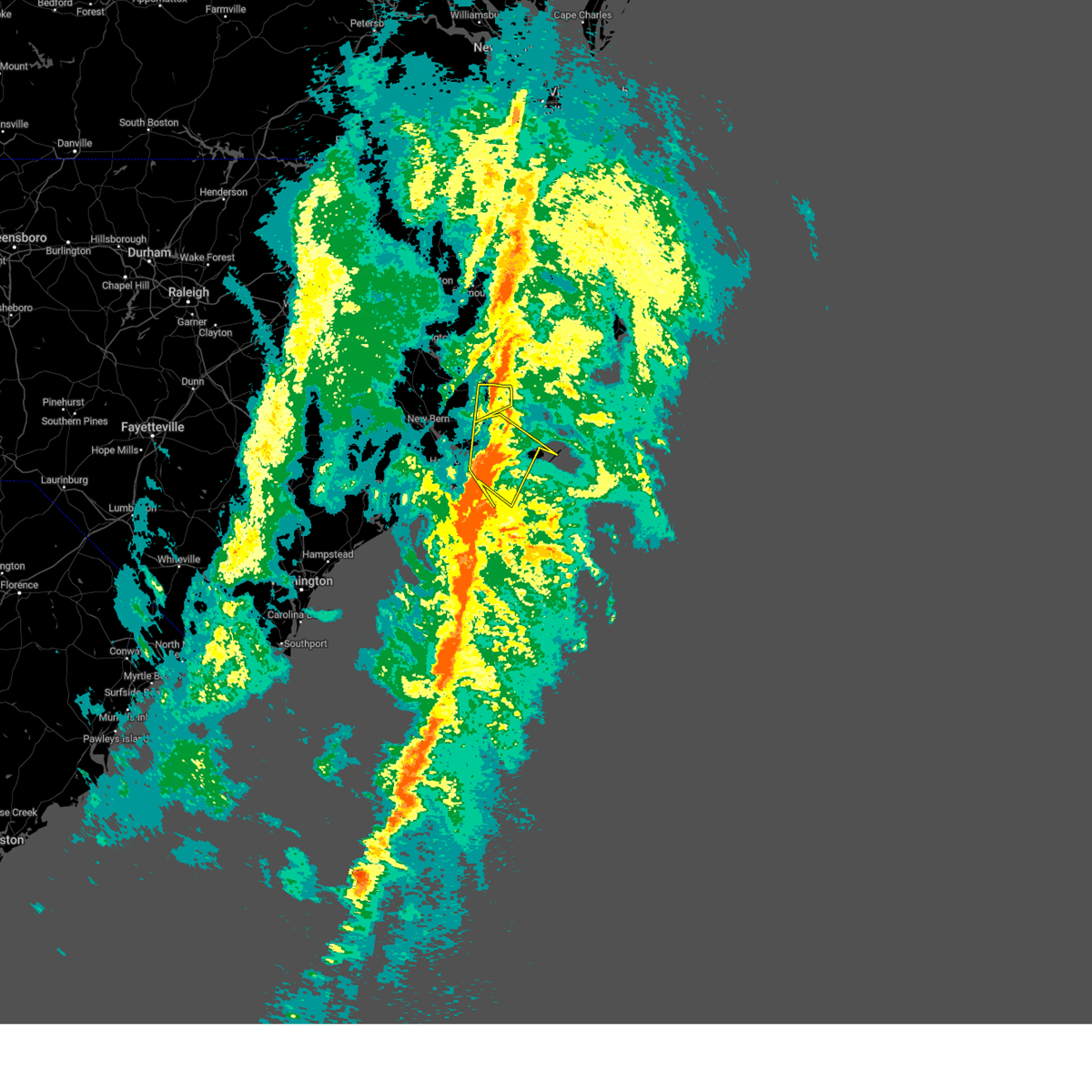 Interactive Hail Maps Hail Map for Oriental, NC