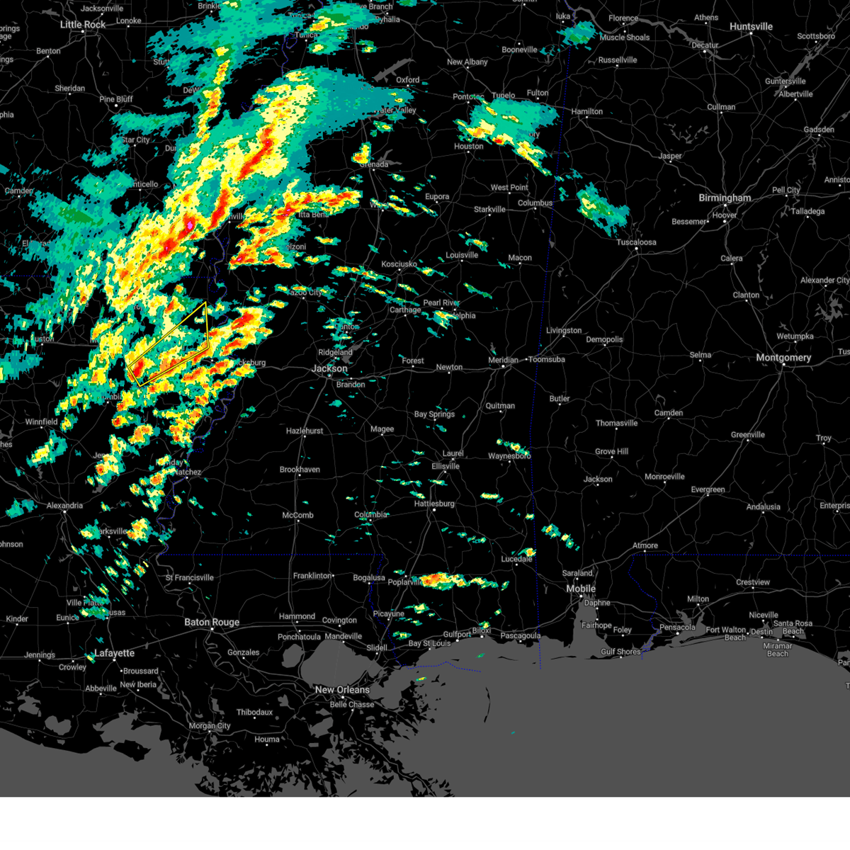 Interactive Hail Maps Hail Map for Mangham, LA