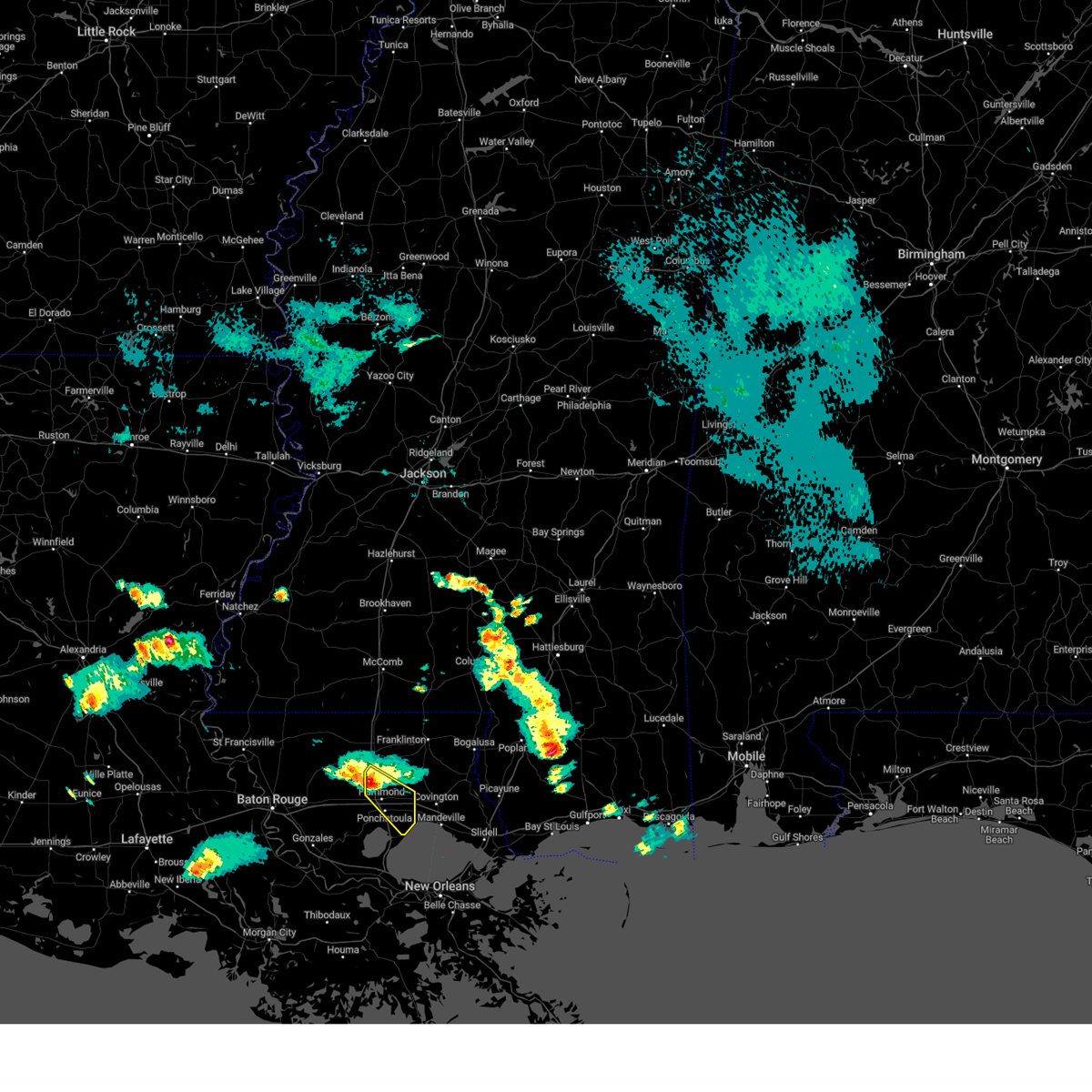 Interactive Hail Maps Hail Map for Hammond, LA
