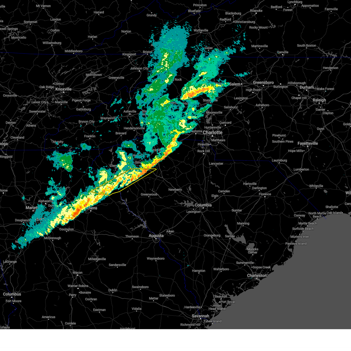 Interactive Hail Maps Hail Map for Williamston, SC