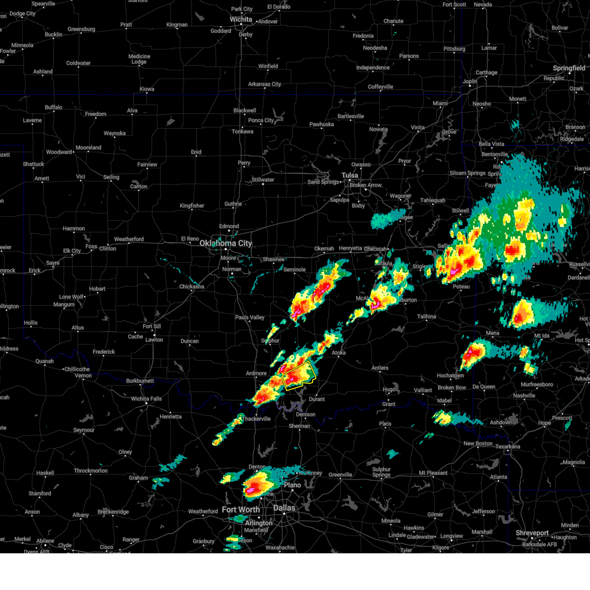 Interactive Hail Maps Hail Map for Tishomingo, OK