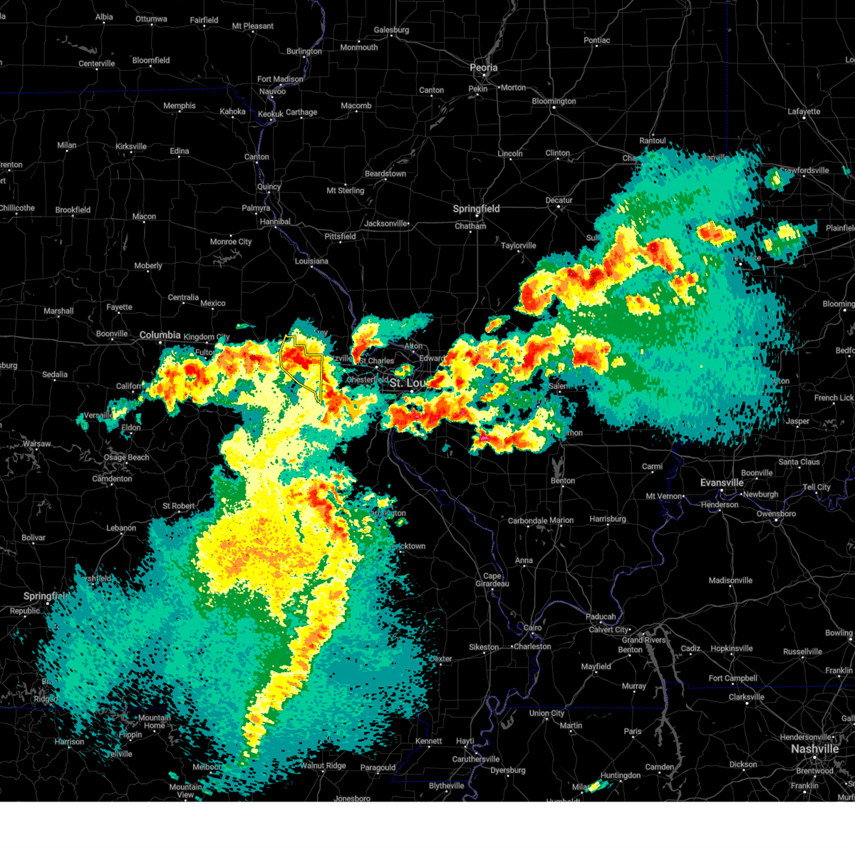 Interactive Hail Maps Hail Map for Jonesburg, MO