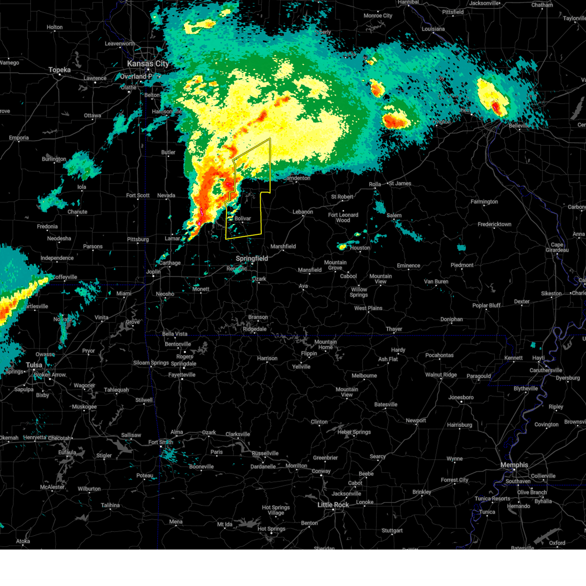 Interactive Hail Maps Hail Map for Humansville, MO