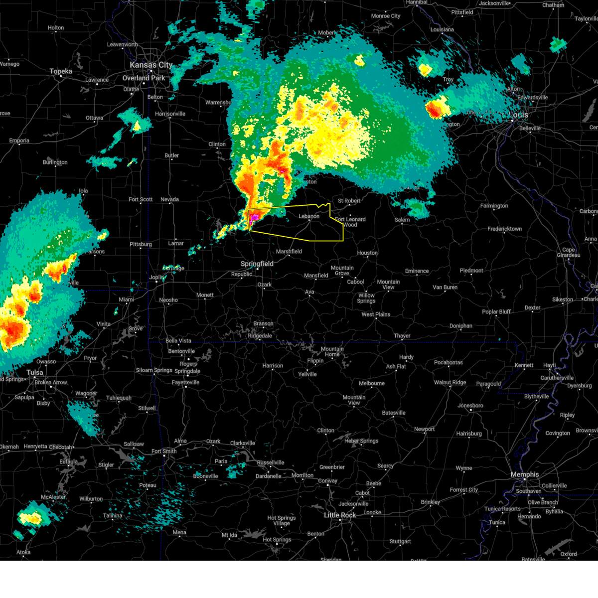 Interactive Hail Maps Hail Map for Louisburg, MO