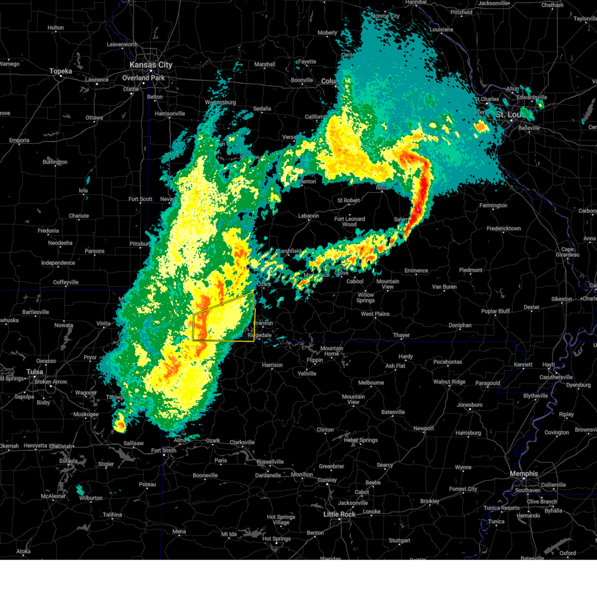 Interactive Hail Maps Hail Map for Cassville, MO