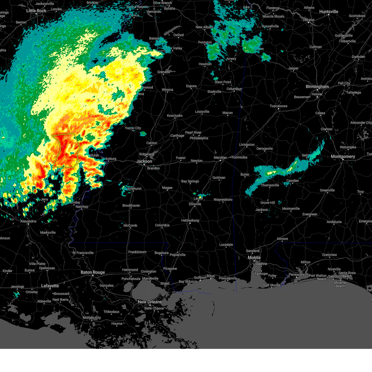 Interactive Hail Maps Hail Map for Rayville, LA