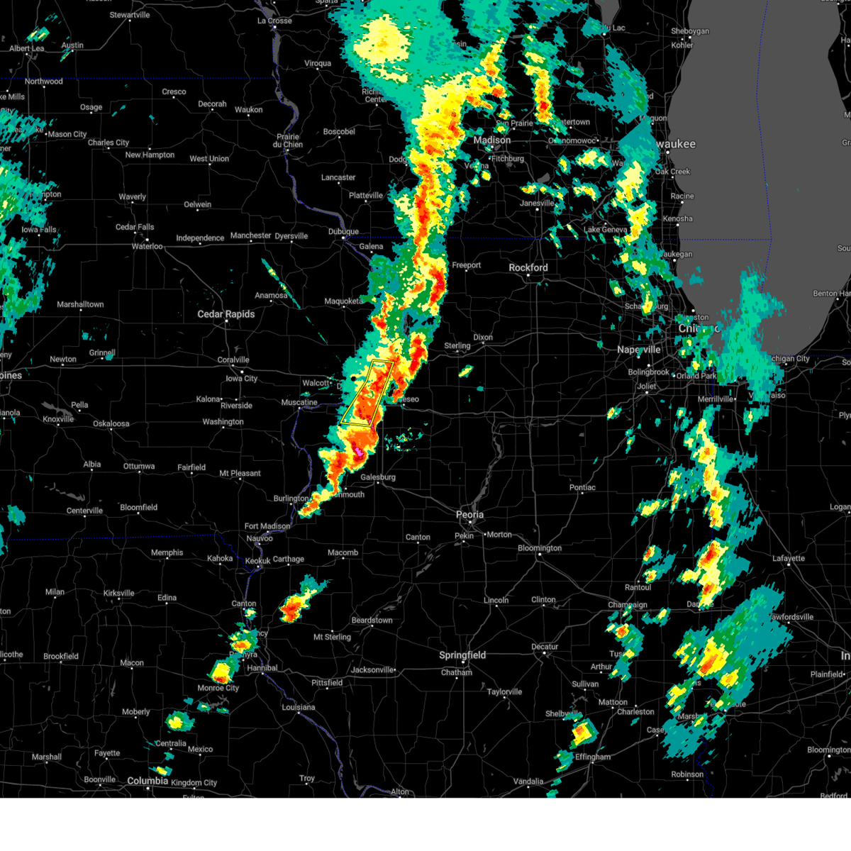 Interactive Hail Maps Hail Map for Davenport, IA