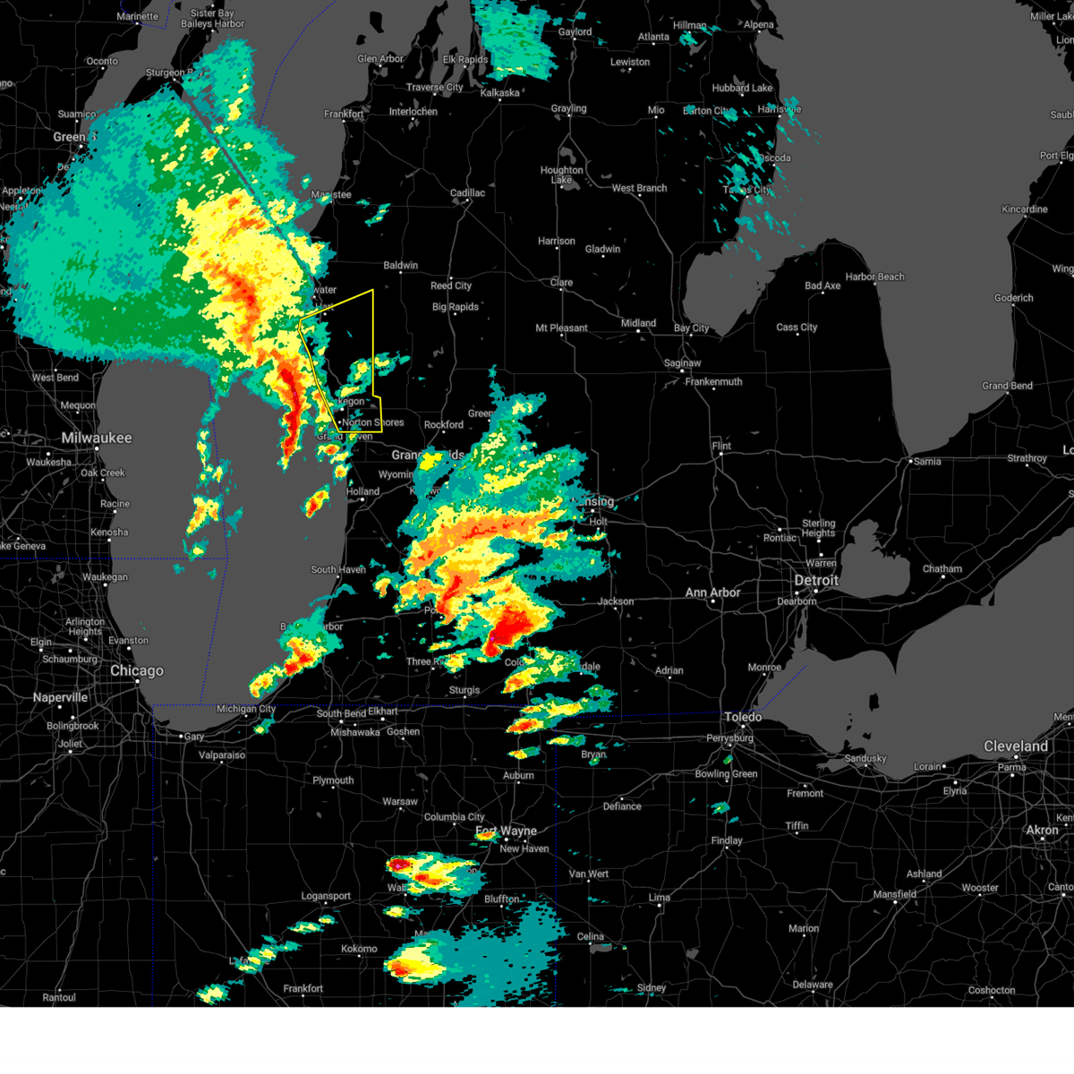 Interactive Hail Maps Hail Map for Hesperia, MI