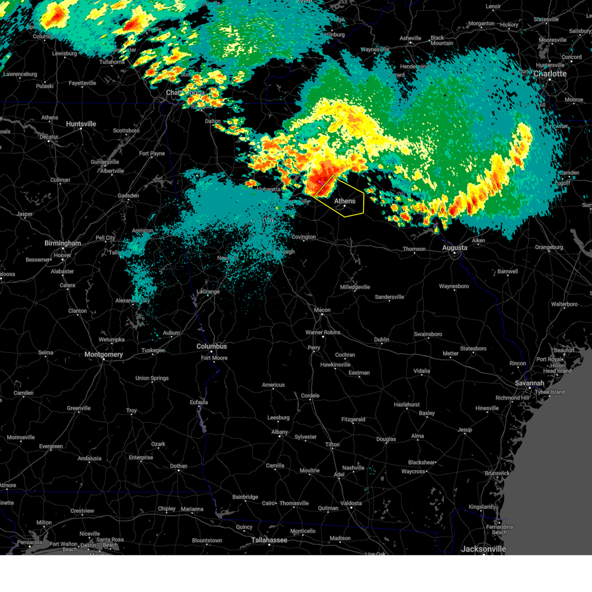 Interactive Hail Maps Hail Map for Watkinsville, GA