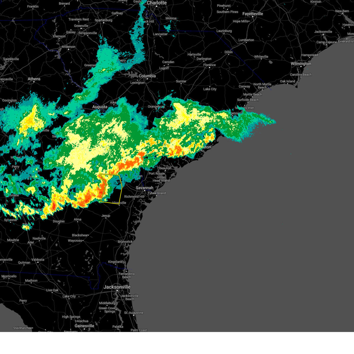 Interactive Hail Maps Hail Map for Glennville, GA