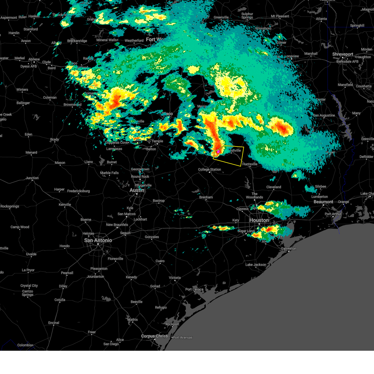 Interactive Hail Maps Hail Map for Normangee, TX