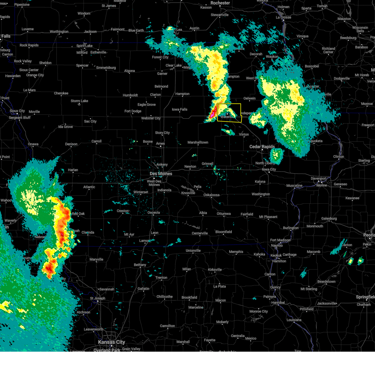 Interactive Hail Maps Hail Map for Raymond, IA