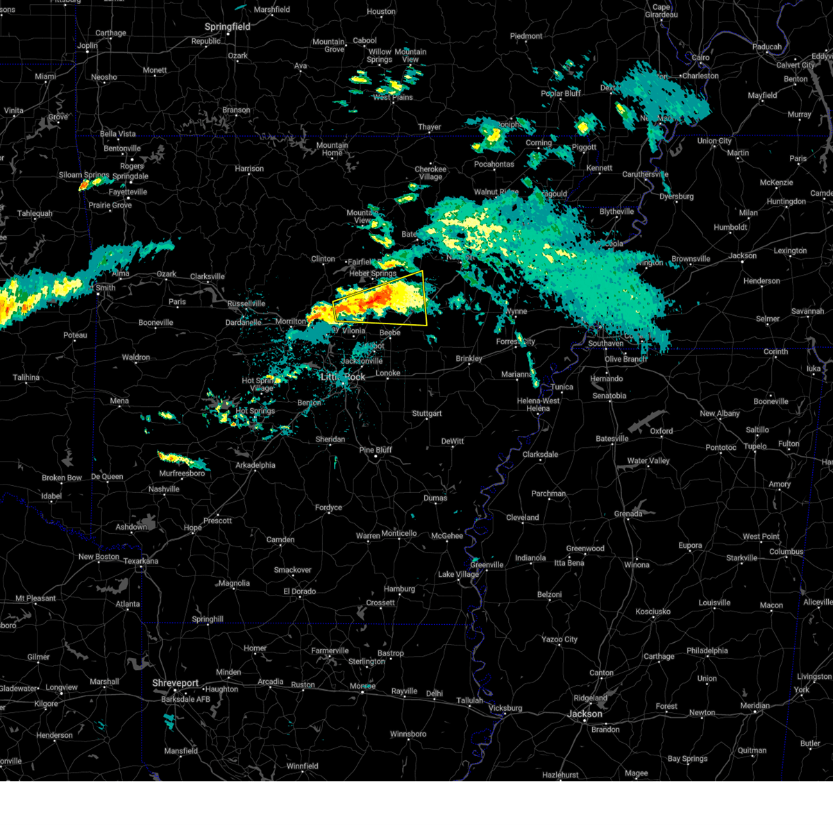 Interactive Hail Maps Hail Map for Rose Bud, AR