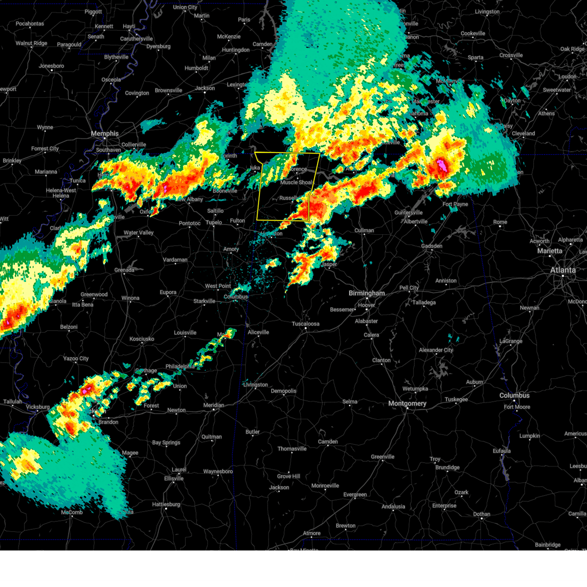 Interactive Hail Maps Hail Map for Hodges, AL