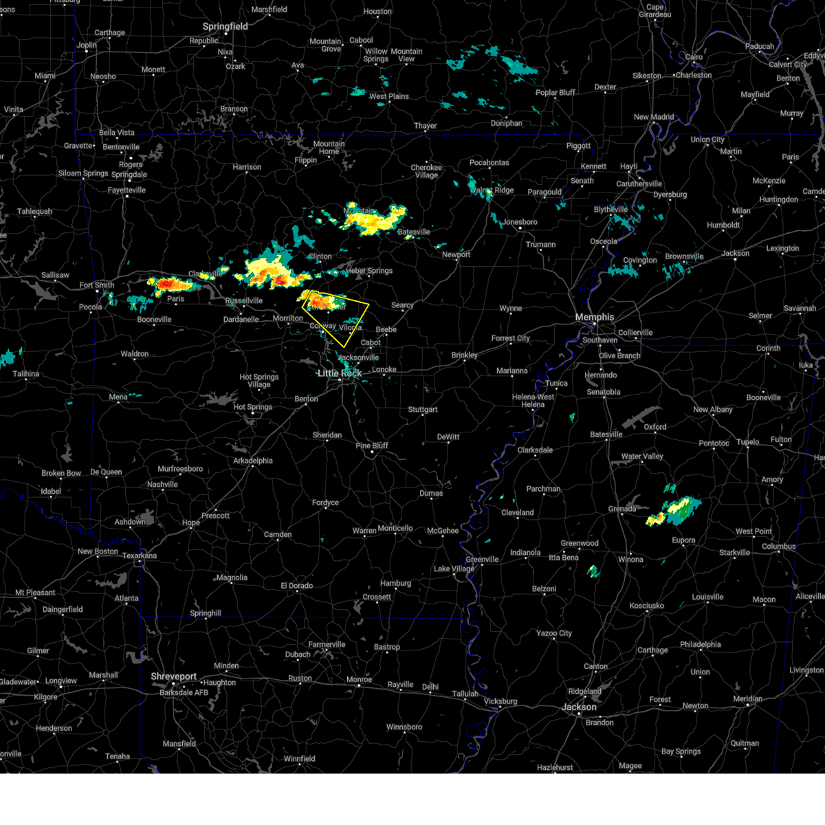 Interactive Hail Maps Hail Map for Rose Bud, AR