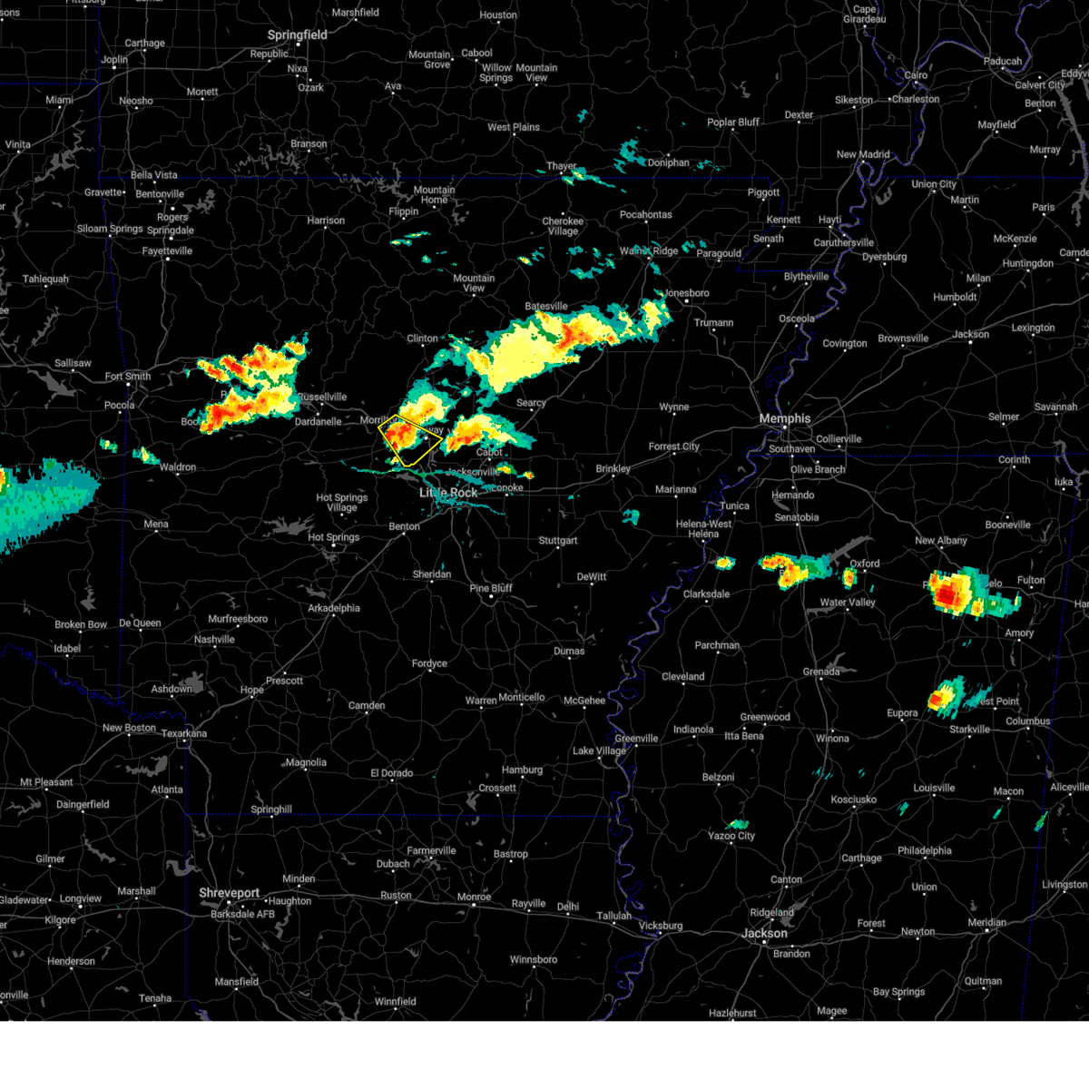 Interactive Hail Maps Hail Map for Bigelow, AR