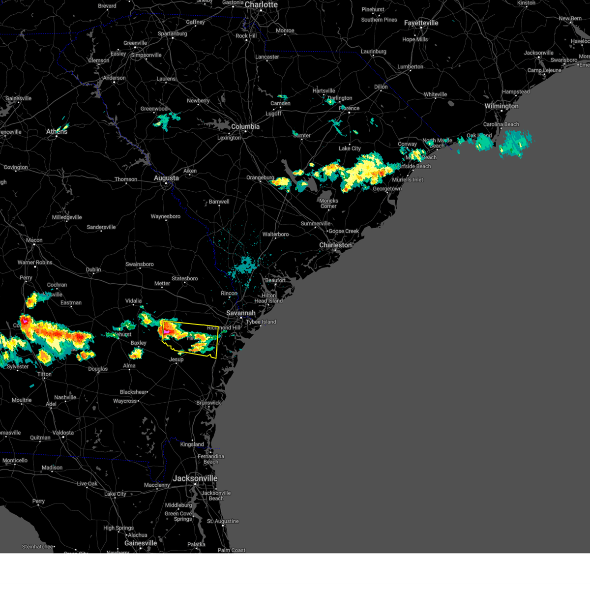 Interactive Hail Maps Hail Map for Glennville, GA