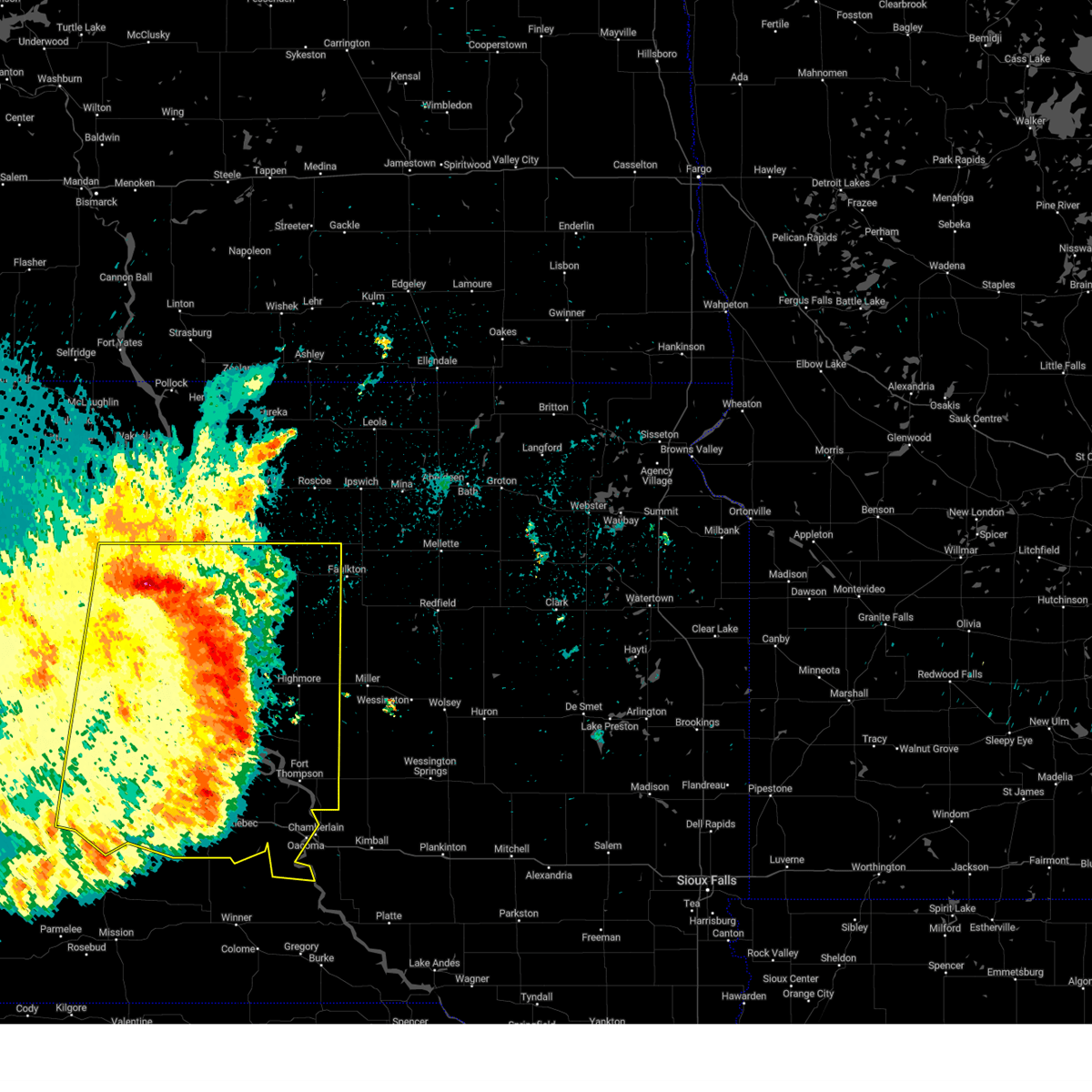 Interactive Hail Maps Hail Map for Murdo, SD
